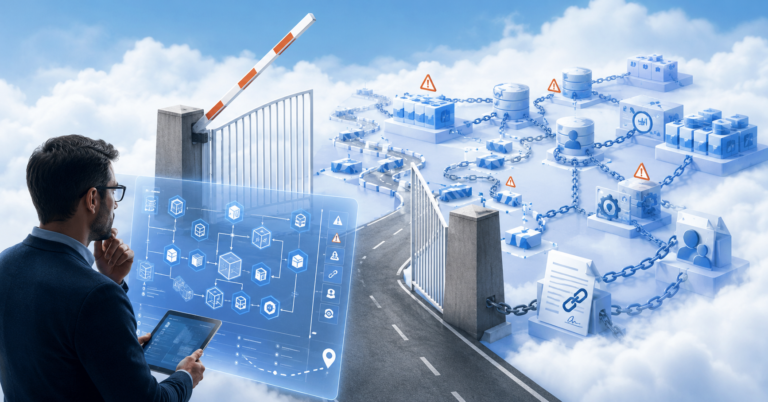 Cloud architect reviewing a cloud exit path where data transfer fees are removed but larger migration and dependency obstacles remain
